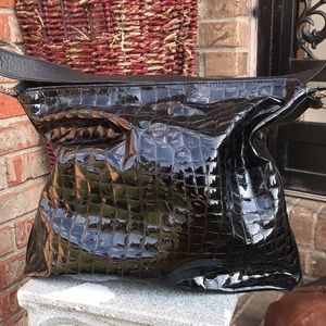 BRIGHTON Hobo Shiny Leather Bag